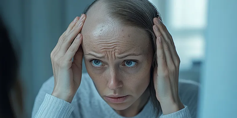 Łysienie na czubku głowy jaka fryzura?